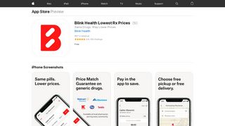 Blink Health Lowest Rx Prices on the App Store - iTunes - Apple
