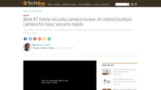 Blink XT home security camera review: An indoor/outdoor camera for ...