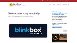 Blinkbox deals - any rental 99p! | Be Clever With Your Cash