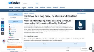 Blinkbox Review: Price, Features and Content | finder.com