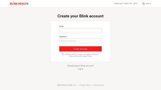 Create Account - Blink Health