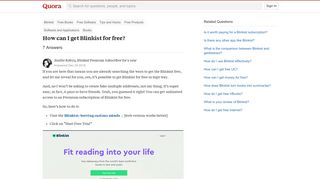 How to get Blinkist for free - Quora