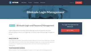 Blinksale Login Management - Team Password Manager - Bitium