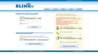 login to your account - BlinkWeb