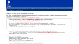 How do I set up my Blinn email account? - Answers and More