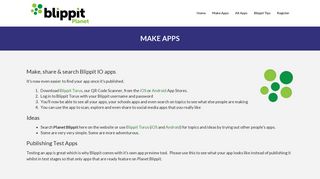 Make Apps - Planet Blippit