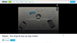 Blippit - the original pop-up app maker on Vimeo