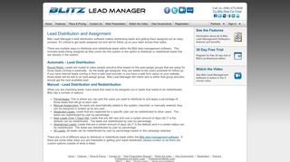 Lead Management Software - Lead Distribution and Assignment - Blitz