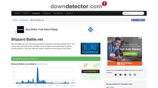 Blizzard Battle.net down? Current outages and problems | Downdetector