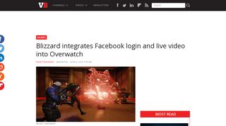 Blizzard integrates Facebook login and live video into Overwatch ...