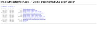 lms.southeasterntech.edu - /_Online_Documents/BLKB Login Video/
