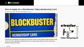 How to Apply for a Blockbuster Video Membership Card | It Still Works