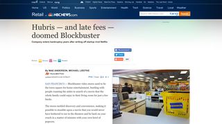 Hubris — and late fees — doomed Blockbuster - Business - Retail ...