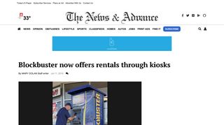 Blockbuster now offers rentals through kiosks | News | newsadvance ...