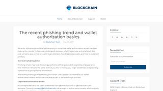 The recent phishing trend and wallet authorization ... - Blockchain Blog
