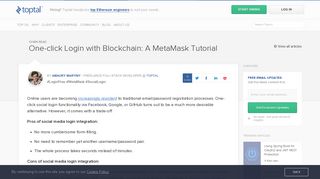 MetaMask Tutorial: One-click Login With Blockchain Made Easy ...