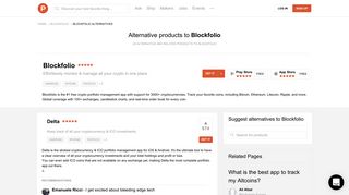 22 Alternatives to Blockfolio for Android, iPhone | Product Hunt
