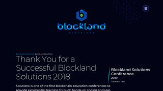 Blockland Solutions Conference | Blockland Cleveland