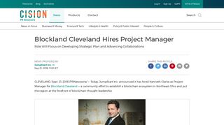 Blockland Cleveland Hires Project Manager - PR Newswire