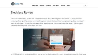 Blockless Review - VPN Fan