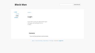 Login - Block Man - Google Sites