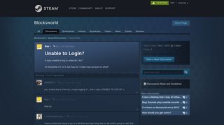 Unable to Login? :: Blocksworld General Discussions