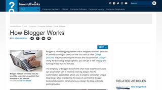 How Blogger Works | HowStuffWorks