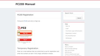 Sign Up for FC2ID - FC2ID Manual