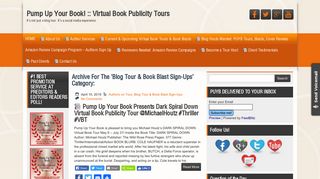 Blog Tour & Book Blast Sign-Ups | Pump Up Your Book! :: Virtual Book ...