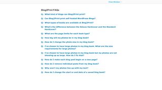 Blog2Print FAQs - SharedBook