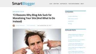 13 Reasons Why Blog Ads Suck for Monetizing Your Site (And What to ...