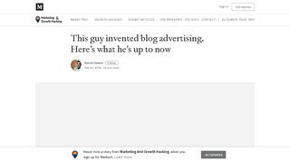 This guy invented blog advertising. Here's what he's up to now