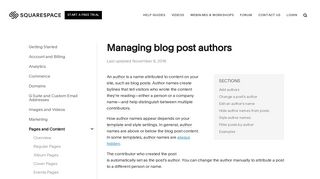 Managing blog post authors – Squarespace Help