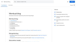 Membuat blog - Bantuan Blogger - Google Support