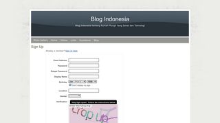 Signup - Blog Indonesia