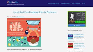 Best Free Blogging Sites in 2019 - Compare Platforms [INFOGRAPHIC]
