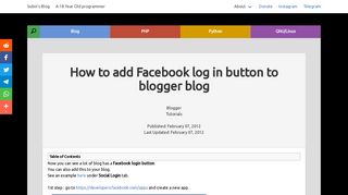 How to add Facebook log in button to blogger blog - Subin's Blog