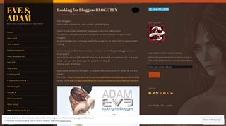Looking for Bloggers BLOGOTEX | EVE & ADAM