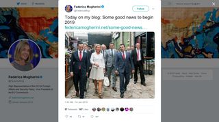 Federica Mogherini on Twitter: 