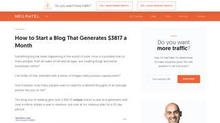 How to Start a Blog That Generates $3817 a Month - Neil Patel