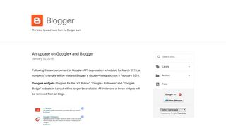 Official Blogger Blog