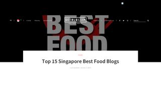 Top 15 Singapore Best Food Blogs - SETHLUI.com