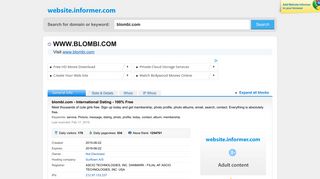 blombi.com at WI. blombi.com - International Dating - 100% Free