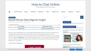 Blombi Review: Meet Nigerian Singles | How to Chat Online