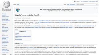 Blood Centers of the Pacific - Wikipedia
