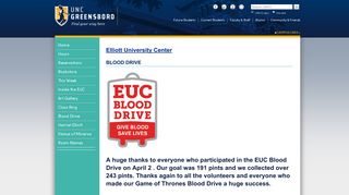 Blood Drive | Elliott University Center