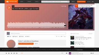 BLOOD MOON JHIN Login Screen by Pix | Pi x | Free Listening on ...