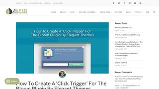 How To Create a Click Trigger Opt-In for the Bloom Plugin (Updated ...