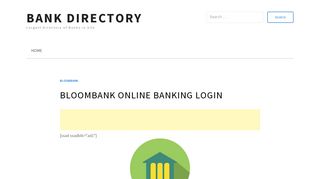 BloomBank Online Banking Login | BankDir.US
