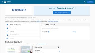 Bloombank: Login, Bill Pay, Customer Service and Care Sign-In